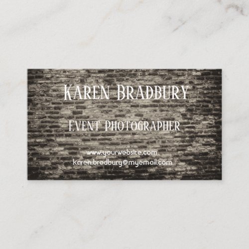 Old Brick Wall Business Card