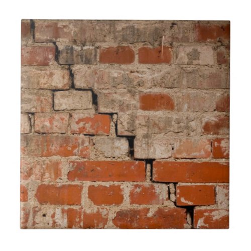 Old brick wall ceramic tile