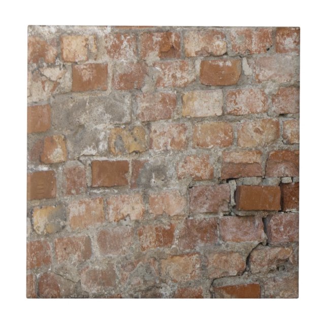 Old Brick Wall Ceramic Tile (Front)