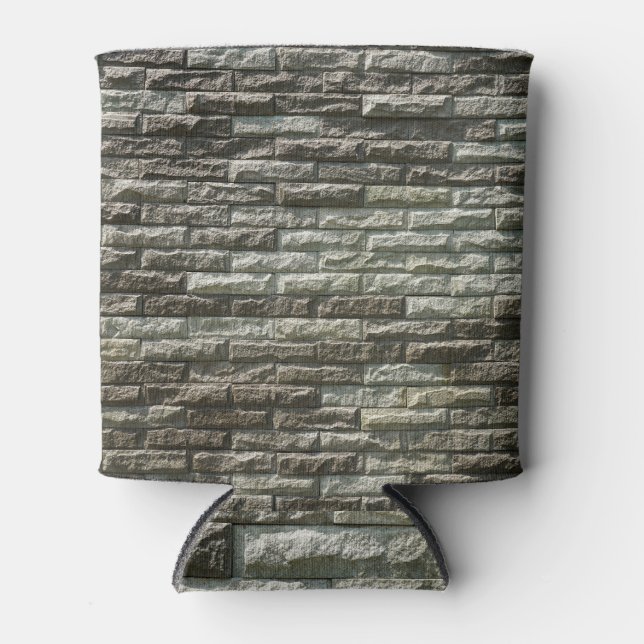 Old Brick Wall: Distressed Texture Can Cooler (Front)