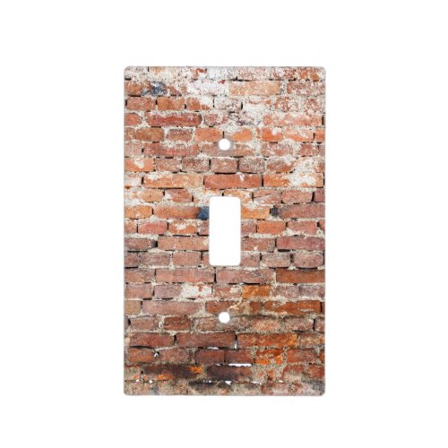 Old Brick Wall Light Switch Cover