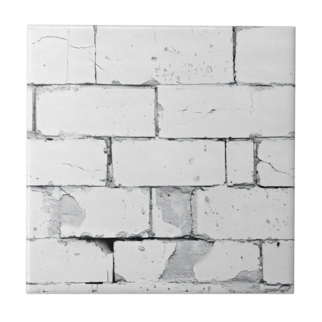 Old Brick Wall Pattern Ceramic Tile (Front)