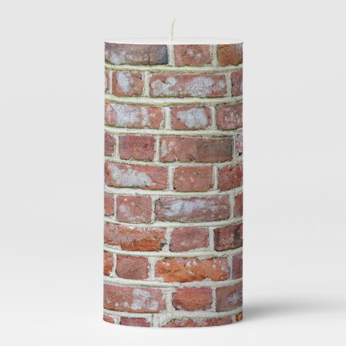Old Brick Wall Pillar Candle