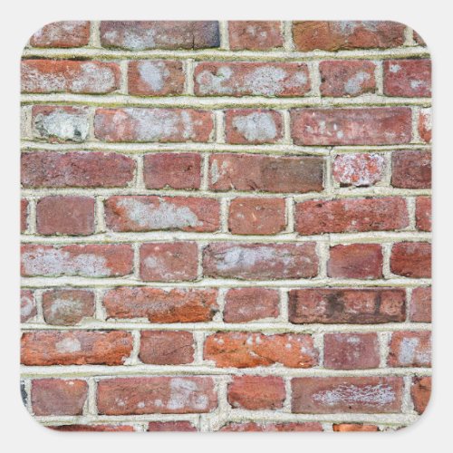 Old Brick Wall Square Sticker