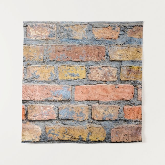 Old brick wall texture backgroundarchitecture, bac tapestry (Front)