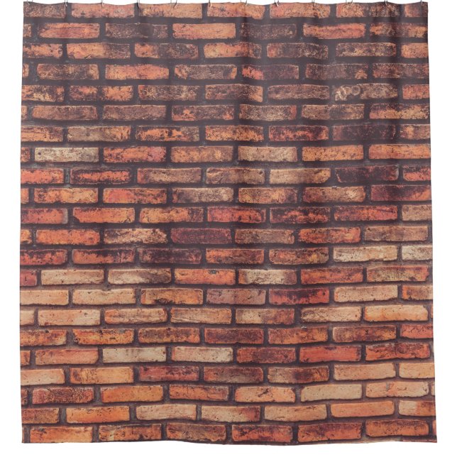 old brick wall texture backgroundbackground,hipste shower curtain (Front)