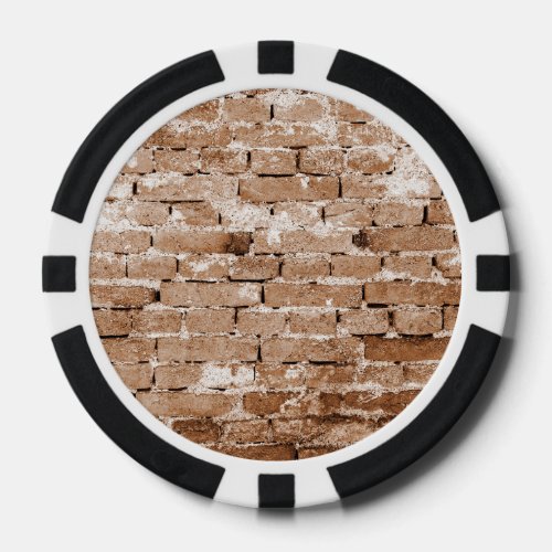 Old Brick Wall Texture Poker Chips