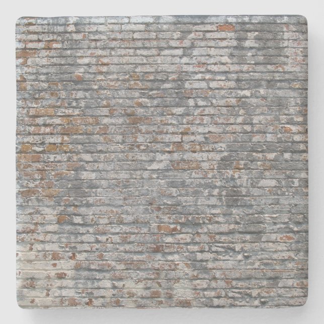 Old Brick Wall Texture, Square coaster (Front)