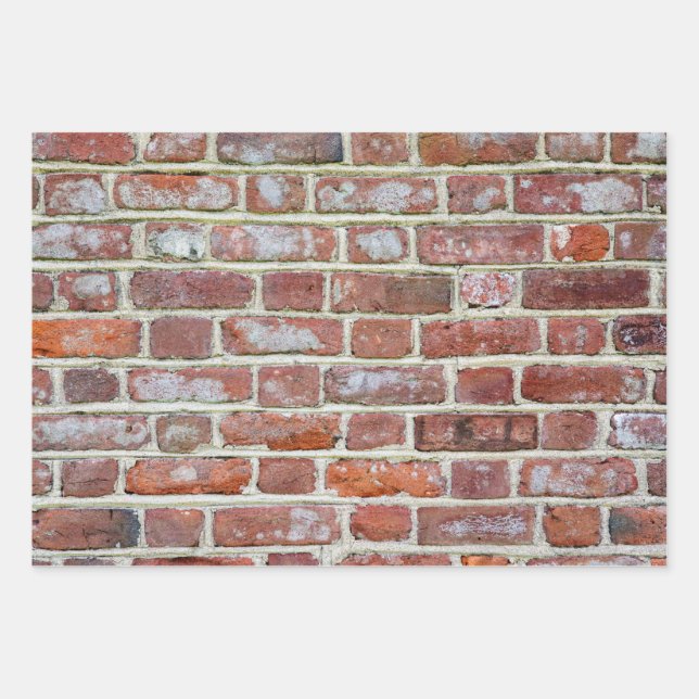Old Brick Wall Wrapping Paper Sheets (Front)