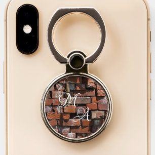 Old Bricks Monogram Initials Phone Grip