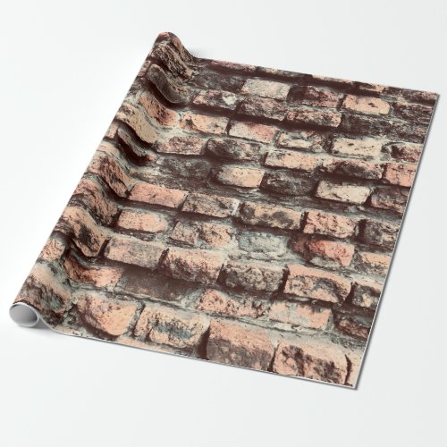 Old bricks wallbackgroundblockbrickbrownoldpa wrapping paper