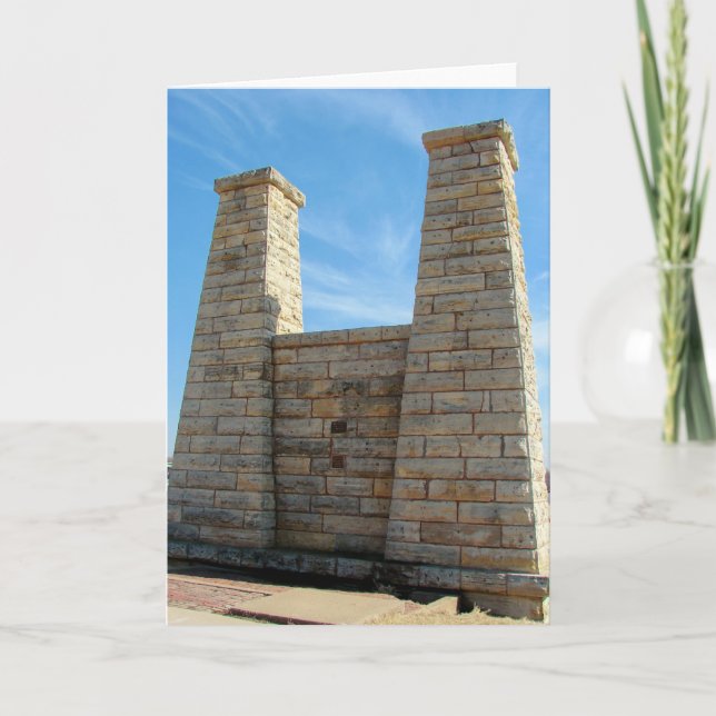 Old Bridge Muscatine, Iowa Card (Front)