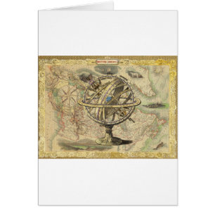 Old British America Explore Polar Bear Compass Map