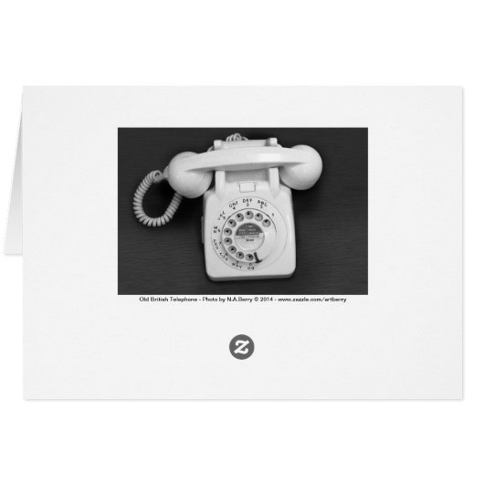 Old British Telephone (Back Horizontal)