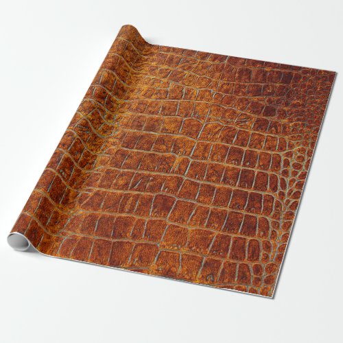 Old brown animal leather texture wrapping paper