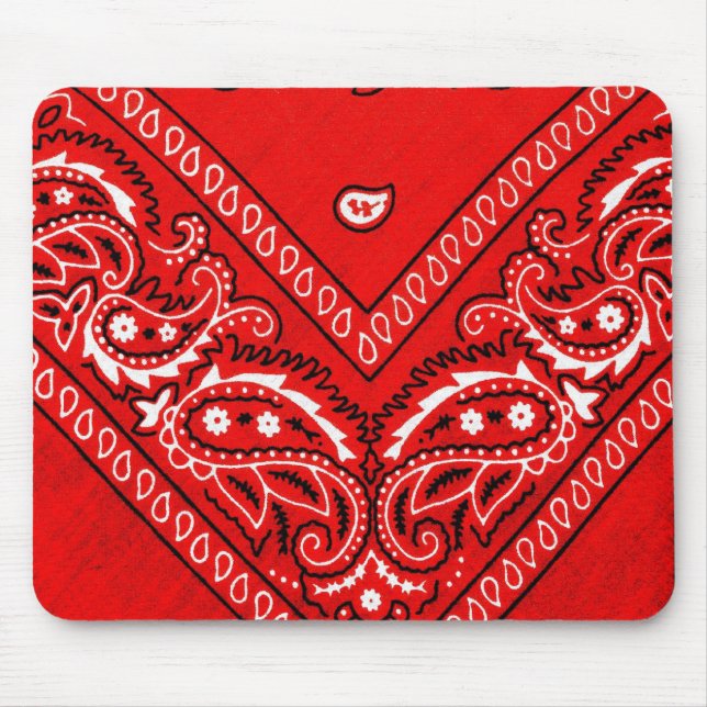 Old Brown Bandana 4 Mouse Pad (Front)