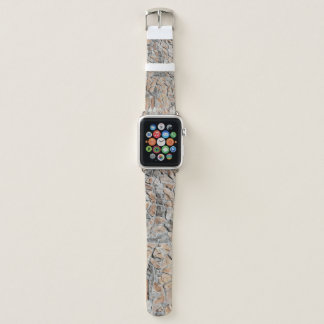 Old Brown Castle Stone Texture Apple Watch Band