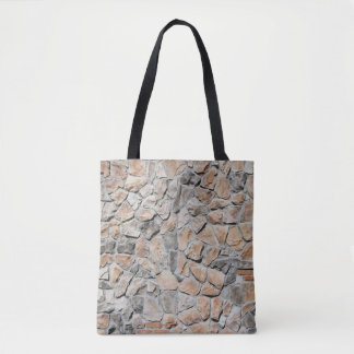 Old Brown Castle Stone Texture Tote Bag