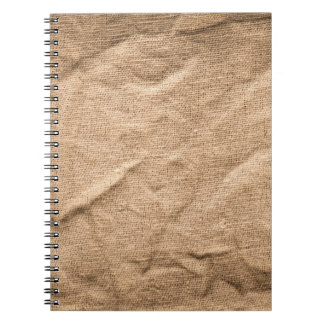 Old brown cloth: textured background. notebook