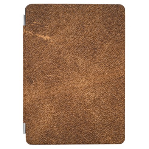 Old brown leather iPad air cover