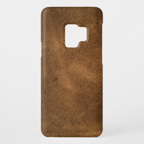 Old Brown Leather Textured Background Case_Mate Samsung Galaxy S9 Case