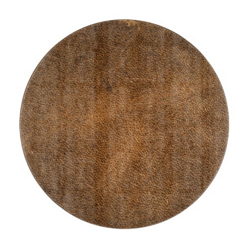 Old Brown Leather Textured Background Cutting Board