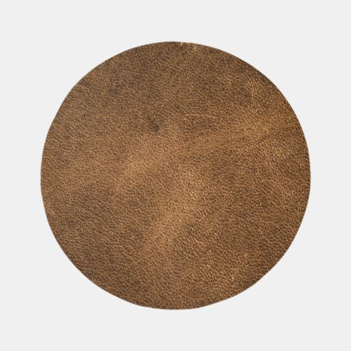 Old Brown Leather Textured Background Rug