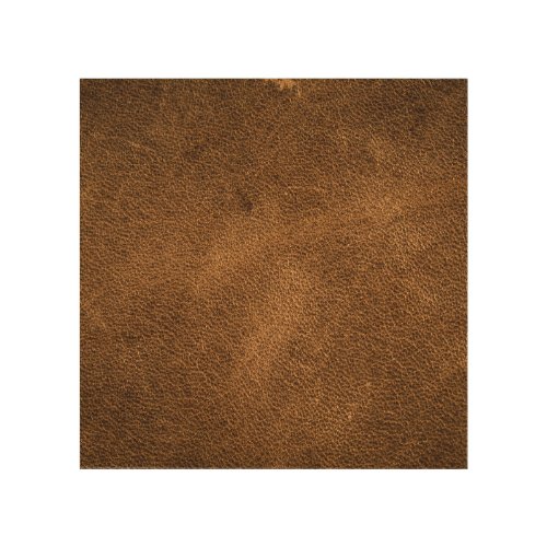 Old Brown Leather Textured Background Wood Wall Art