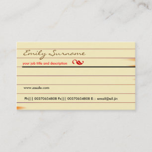 old brown paper business card