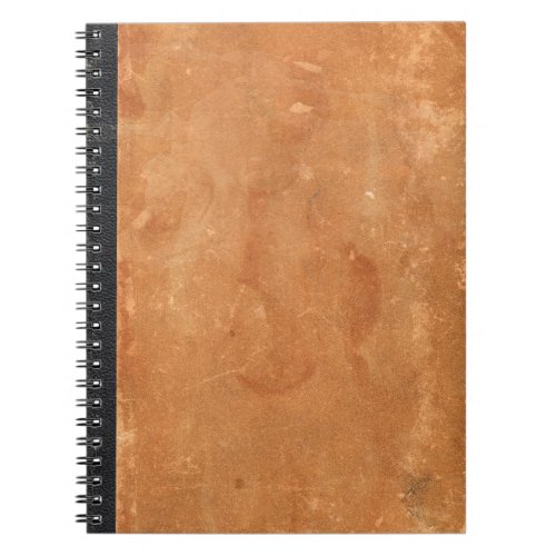 Old brown vintage leather and paper book cover