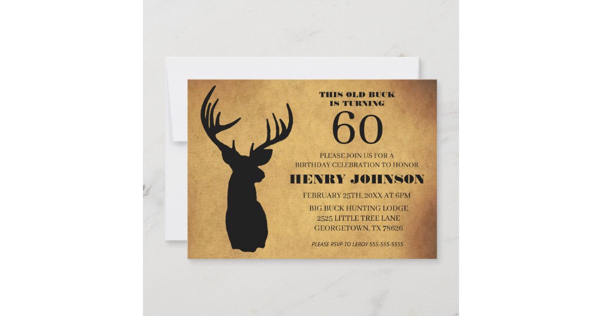 old-buck-60th-birthday-party-invitation-zazzle