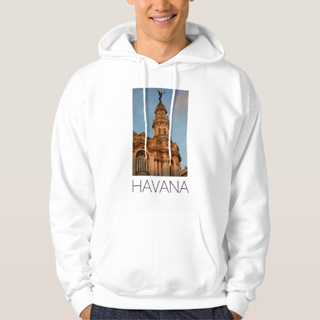 Old building Spire, Havana, Cuba Hoodie (Front)