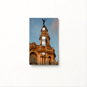 Old building Spire, Havana, Cuba Light Switch Cover