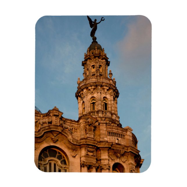 Old building Spire, Havana, Cuba Magnet (Vertical)
