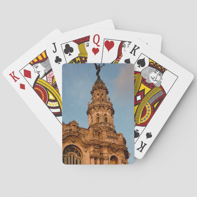 Old building Spire, Havana, Cuba Poker Cards (Back)
