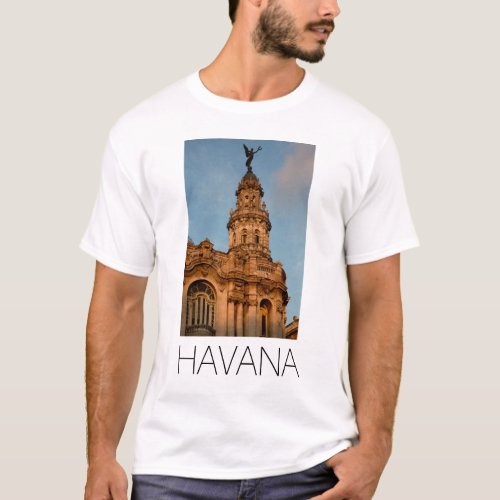 Old building Spire Havana Cuba T_Shirt