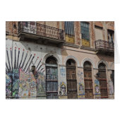 Old Building with Balconies Graffiti & Doors (Front Horizontal)