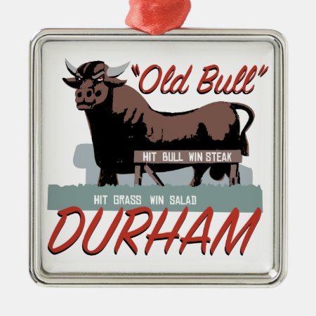 Old Bull Durham Metal Ornament