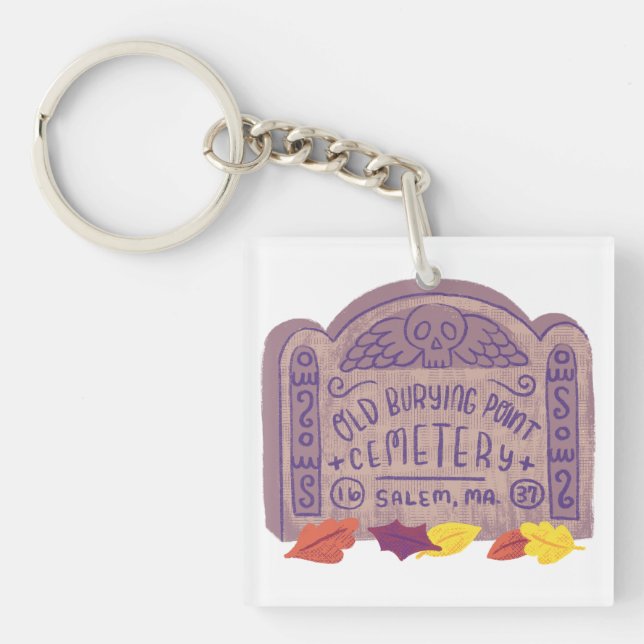 Old Burial Point Salem Cemetery Keychain (Front)