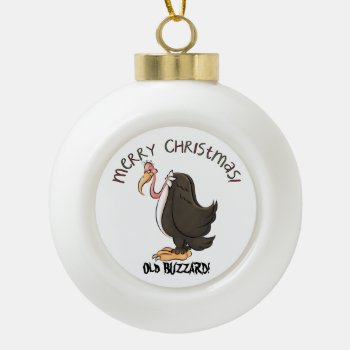 Old Buzzard Holiday Christmas Ornament by doodlesfunornaments at Zazzle