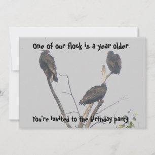 Old Buzzards Party Invitation Must Customize