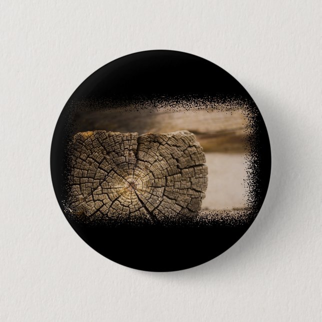 Old Cabin Textures Pinback Button (Front)