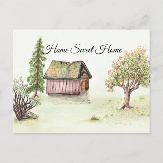 Old Cabin (Watercolor Home Sweet Home Collection) Postcard