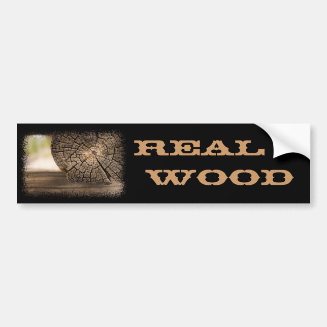 Old Cabin Wood Textures Bumper Sticker (Front)