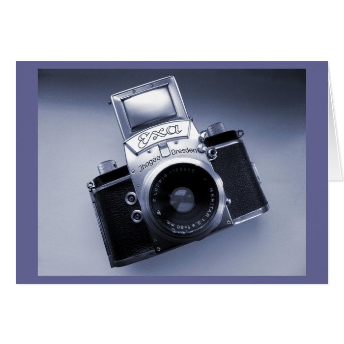 Old Camera (1957 Mk IV Ihagee Exa 0) Greeting Card