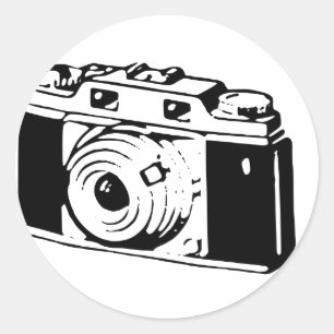 Old Camera Classic Round Sticker