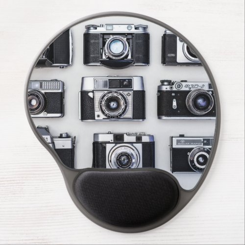 Old Camera Collector Gifts for Photographers Mouse Gel Mouse Pad