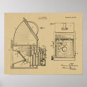 Old Camera Obscura Patent Art Drawing Print