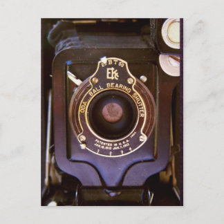 Old camera postcard