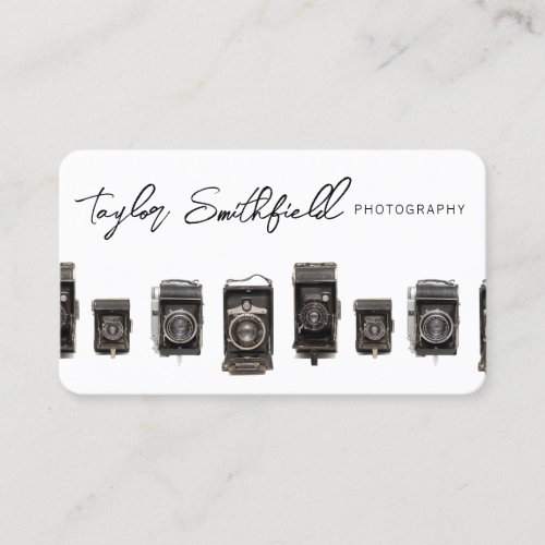 Old Cameras Photography Business Card